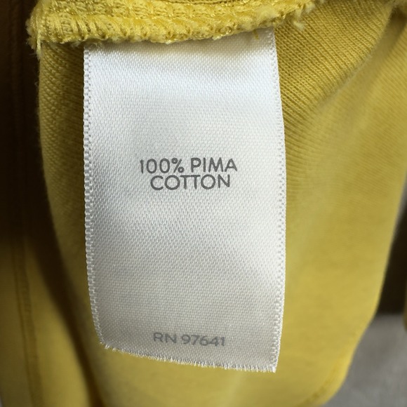 J Jill Pima 3/4 Sleeve V-Neck Top Women's Size‎ S Mustard Yellow - Picture 3 of 8